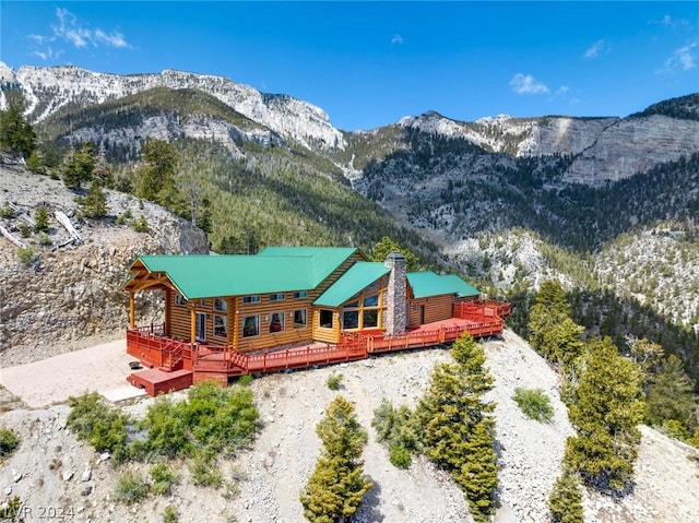 4910 Cougar Ridge Trl, Mount Charleston, NV 89124 - view of mountain backdrop