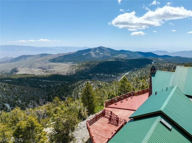 4910 Cougar Ridge Trl, Mount Charleston, NV 89124 - mountain view with a forest