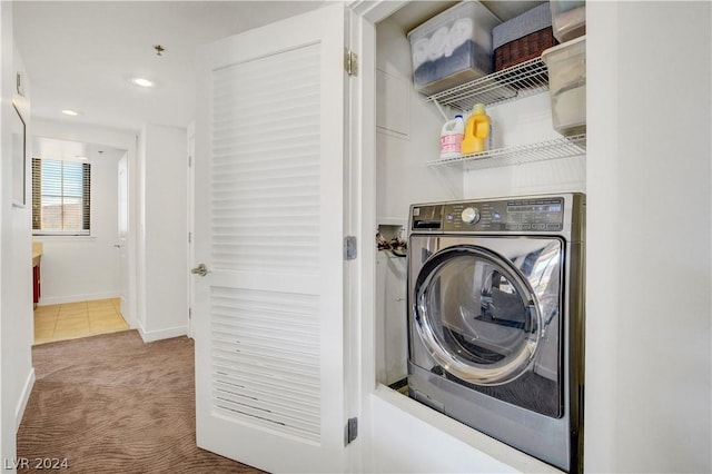 29 Montelago Blvd Unit 201, Henderson, NV 89011 - washroom with carpet flooring and washer / clothes dryer