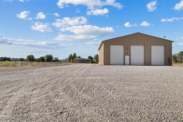 exterior space featuring a rural view