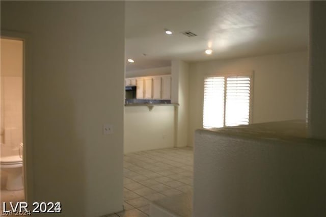 kitchen featuring light tile patterned floors