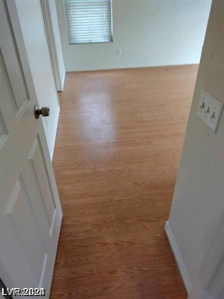 interior space with light hardwood / wood-style flooring