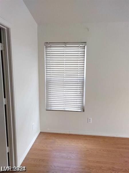 empty room featuring light wood-type flooring