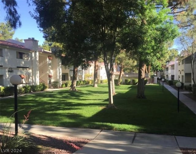 view of community with a lawn