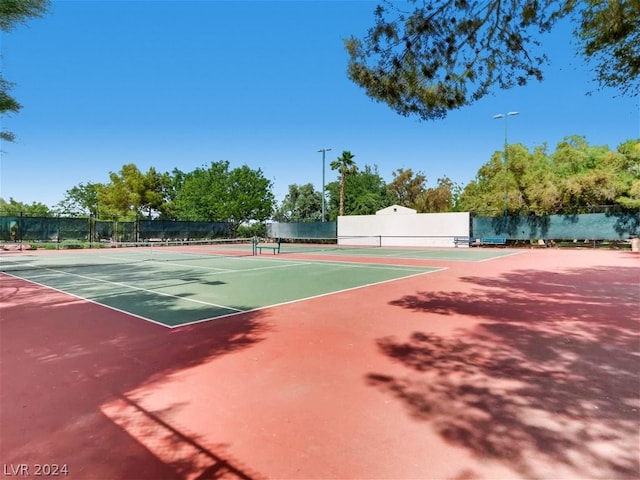 view of sport court