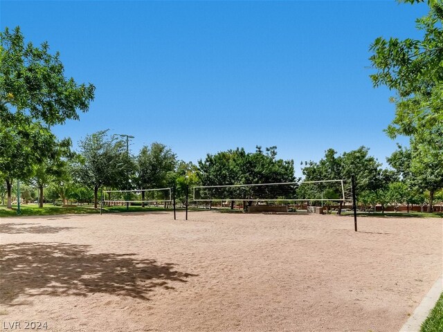 view of home's community with volleyball court