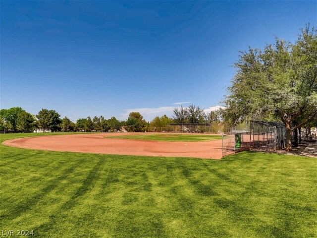 exterior space with a yard