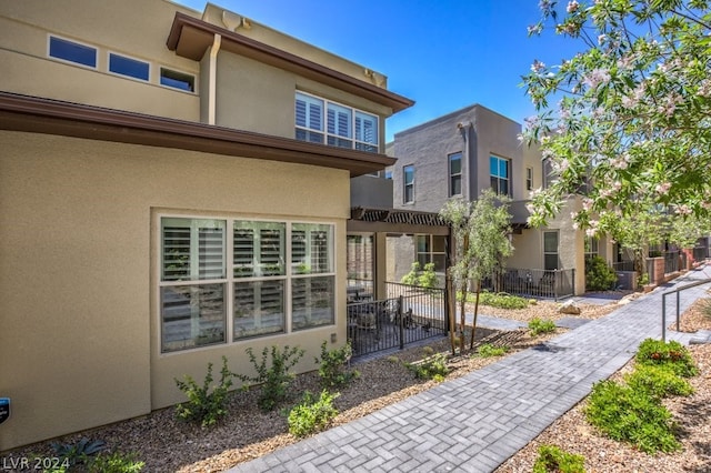 view of rear view of property