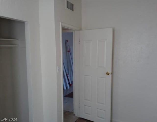 unfurnished bedroom with a closet