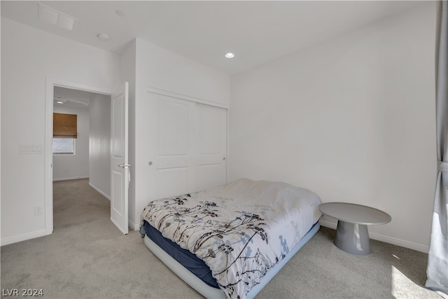 bedroom featuring carpet flooring