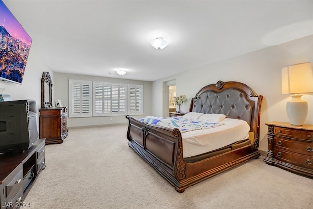 bedroom with carpet floors