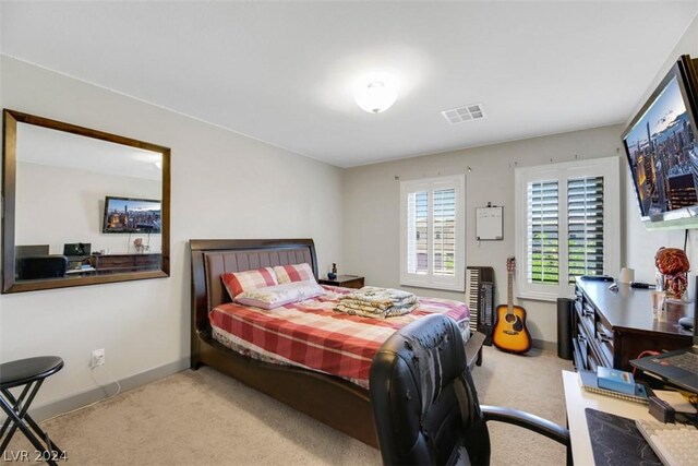 8373 Bartholomew Park Ct, Las Vegas, NV 89139 - bedroom featuring carpet flooring, visible vents, and baseboards