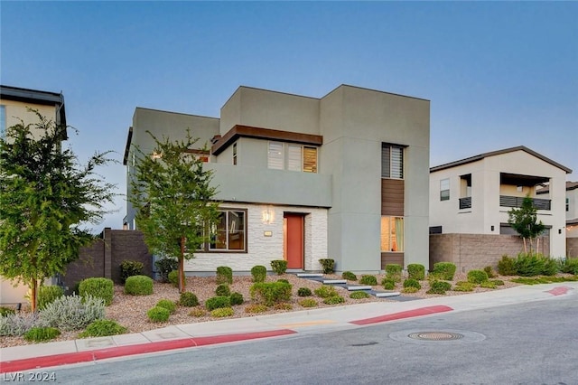 view of contemporary house