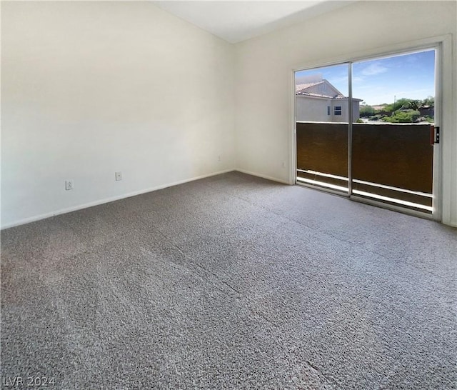 view of carpeted empty room