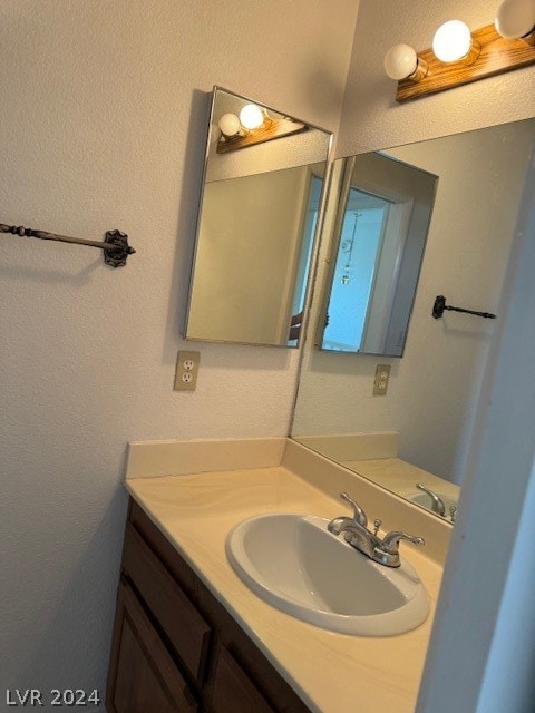 bathroom with large vanity