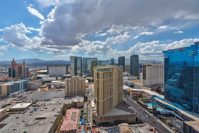 view of city with a mountain view