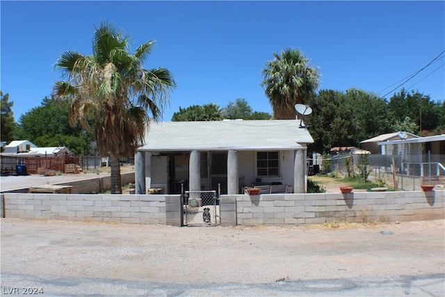 view of front of home