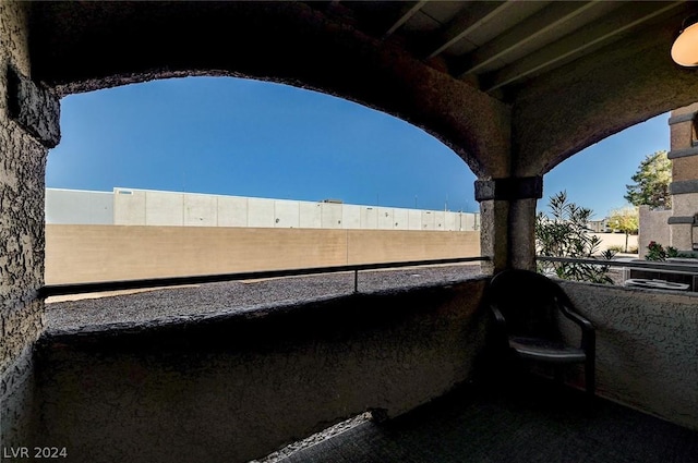 view of patio / terrace featuring a balcony