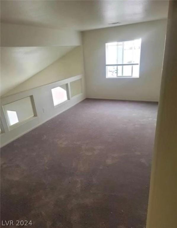 additional living space featuring carpet flooring