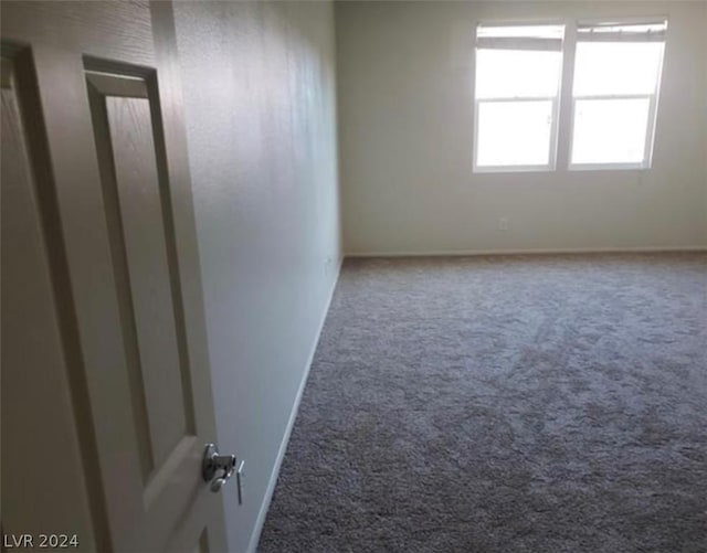 unfurnished room featuring carpet