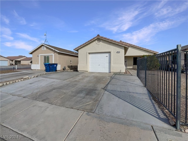 ranch-style house with a garage