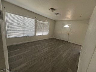 foyer featuring dark hardwood / wood-style flooring