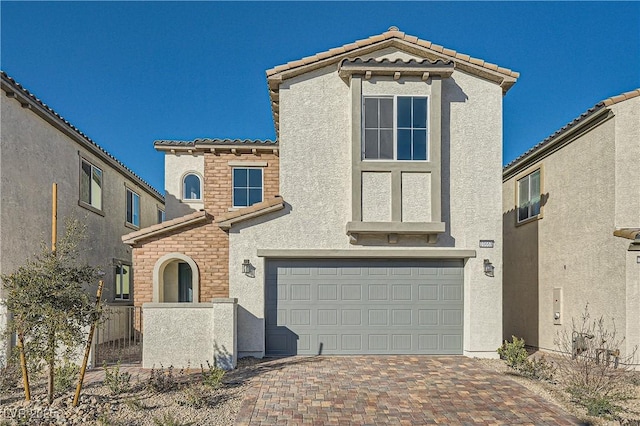 view of front of house featuring a garage