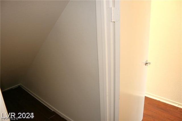 interior space featuring hardwood / wood-style flooring