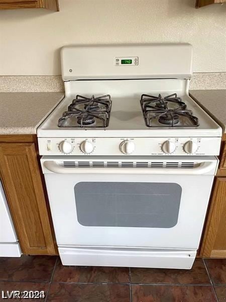 details featuring white gas range