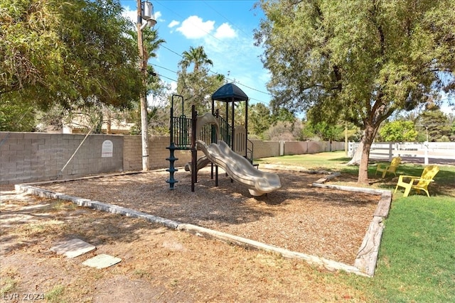 view of play area