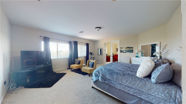 bedroom featuring carpet flooring