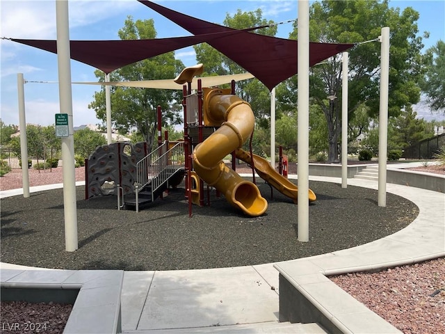 view of jungle gym