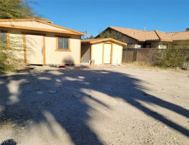 view of rear view of property