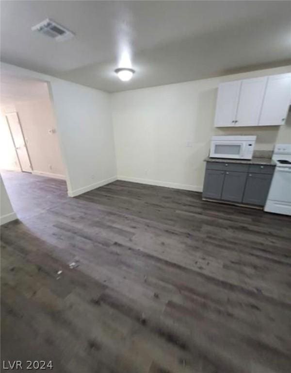 interior space featuring dark hardwood / wood-style flooring