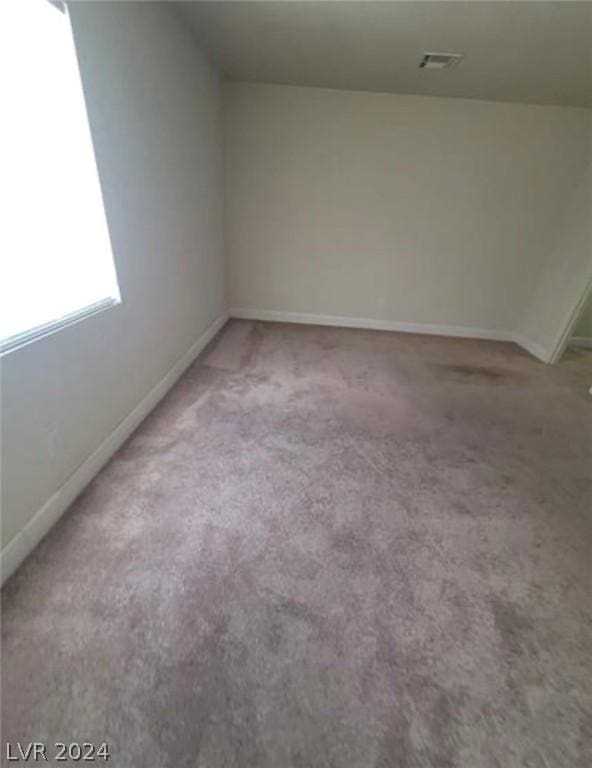 view of carpeted empty room