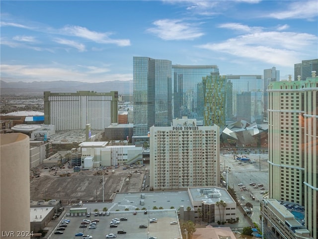 city view with a mountain view