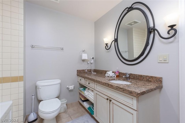 30 Strada Di Villaggio 248, Henderson, NV 89011 - bathroom with vanity, tile patterned flooring, and toilet