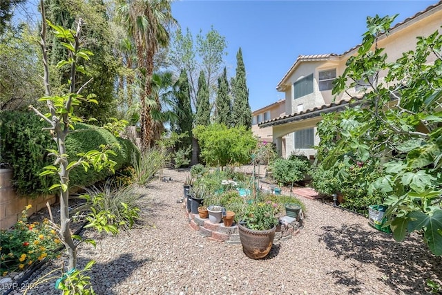 3179 Surf Spray St, Las Vegas, NV 89117 - view of yard with a garden