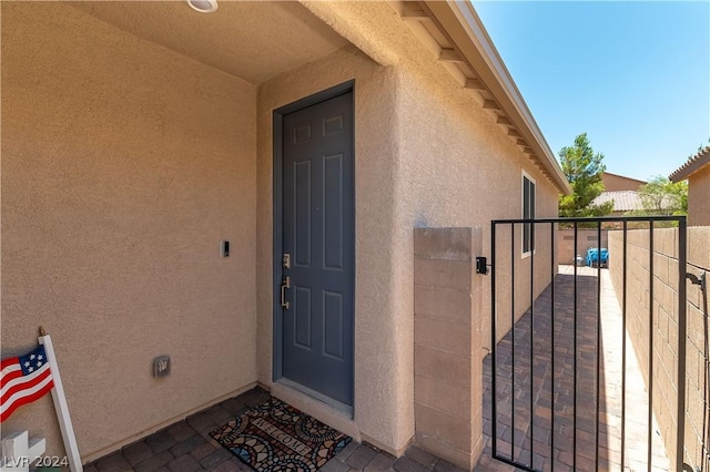 view of entrance to property