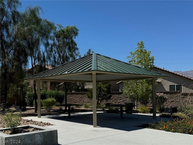 view of home's community featuring a gazebo