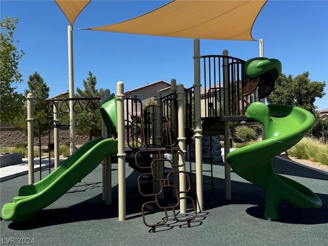 view of jungle gym