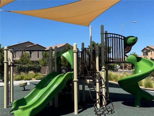 view of jungle gym