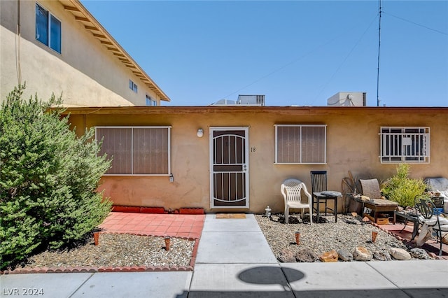 view of front of home with a patio