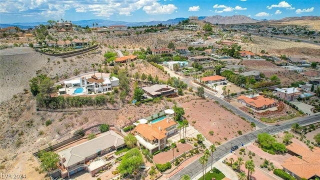 aerial view featuring a mountain view