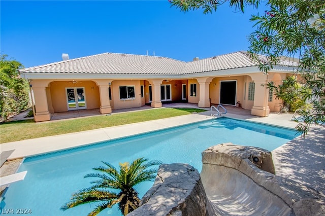 view of pool with a patio area