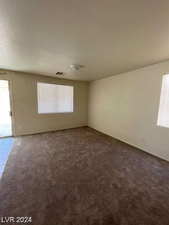 view of carpeted empty room