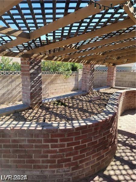 view of patio / terrace with a pergola