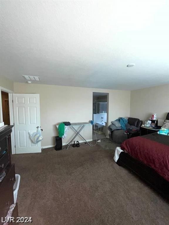 bedroom with carpet floors