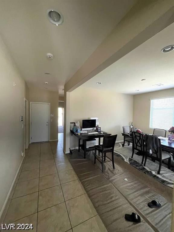 interior space featuring tile patterned floors