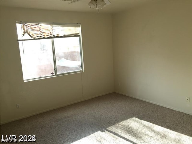 view of carpeted empty room